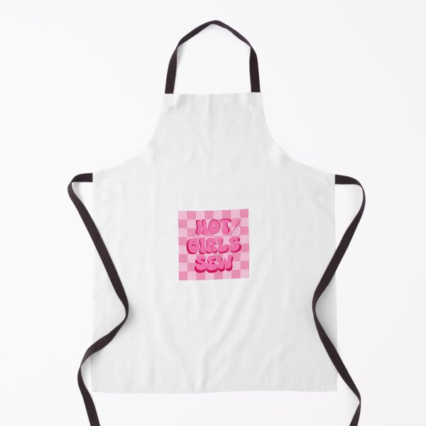 Item preview, Hot Girls Sew (Pink Checkered) designed and sold by gennyevans.