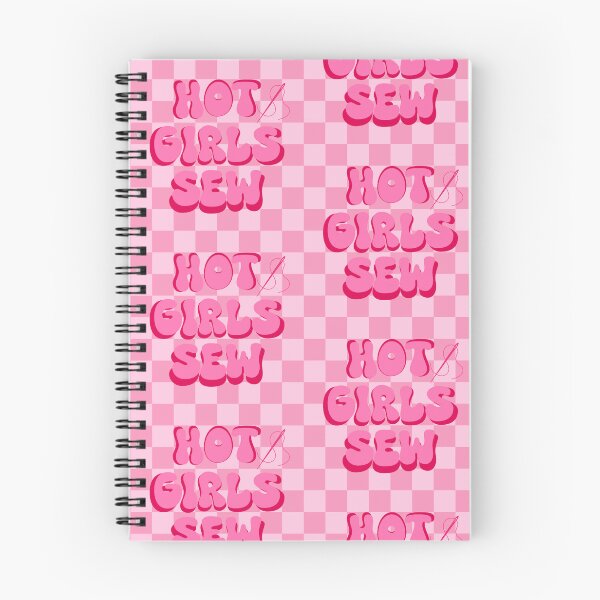 Item preview, Hot Girls Sew (Pink Checkered) designed and sold by gennyevans.