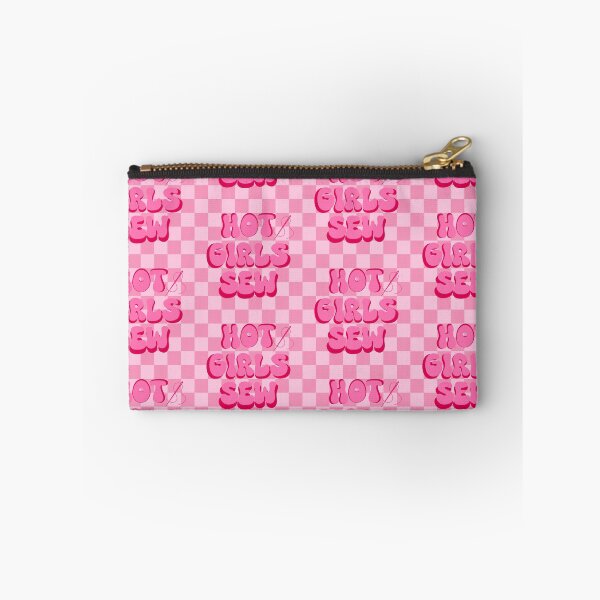Item preview, Hot Girls Sew (Pink Checkered) designed and sold by gennyevans.