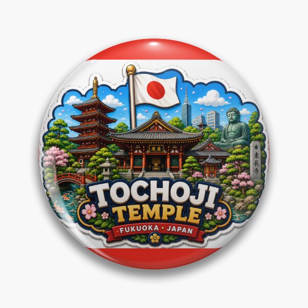Item preview,  Tochoji Temple Fukuoka 3D Label  Label Text TOCHOJI TEMPLE ?? designed and sold by PaintMeWorld.