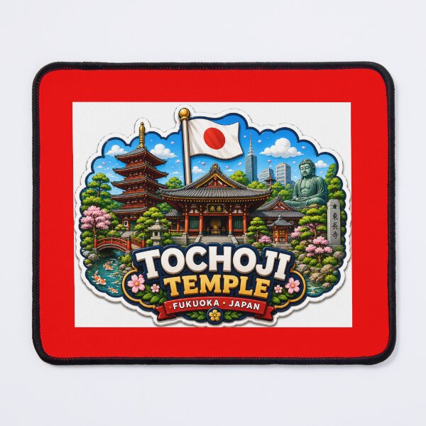 Item preview, Tochoji Temple Fukuoka 3D Label Label Text TOCHOJI TEMPLE ?? designed and sold by PaintMeWorld.