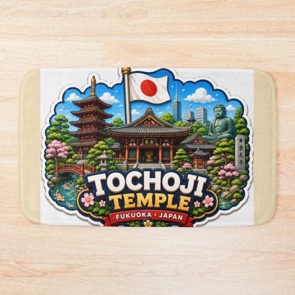 Item preview,  Tochoji Temple Fukuoka 3D Label  Label Text TOCHOJI TEMPLE ?? designed and sold by PaintMeWorld.