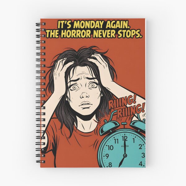 Item preview, Monday Morning Dark Comic Poster designed and sold by DuckOddity.