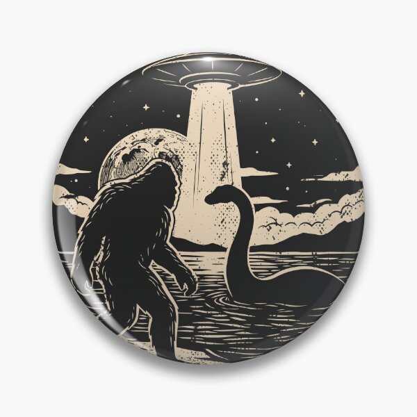 Item preview, Bigfoot Loch Ness Monster UFO Cryptid Hiking Outdoorsy designed and sold by Y-Vibes.