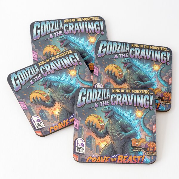 Item preview, Godzilla Kaiju Taco Bell Monster Cravings Illustration designed and sold by N0WUC1.