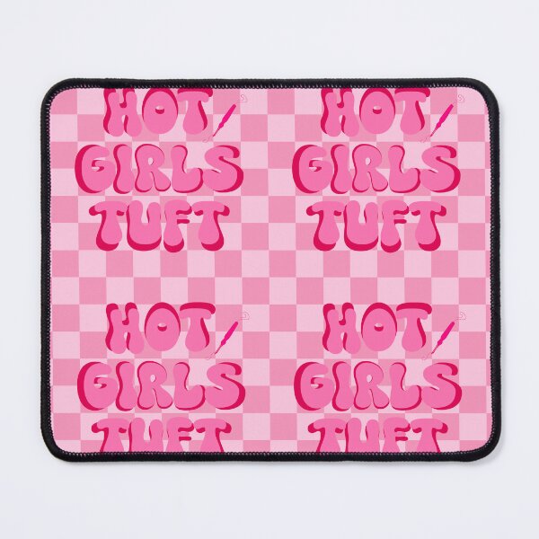 Item preview, Hot Girls Tuft (Pink Checkered) designed and sold by gennyevans.