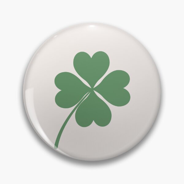 Item preview, Green Aesthetic Four Leaf Clover Heart Design, Lucky You Vibes, Shamrocks designed and sold by SpringTeaDesigns.