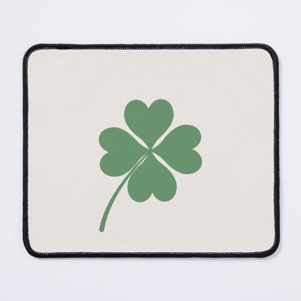 Item preview, Green Aesthetic Four Leaf Clover Heart Design, Lucky You Vibes, Shamrocks designed and sold by SpringTeaDesigns.
