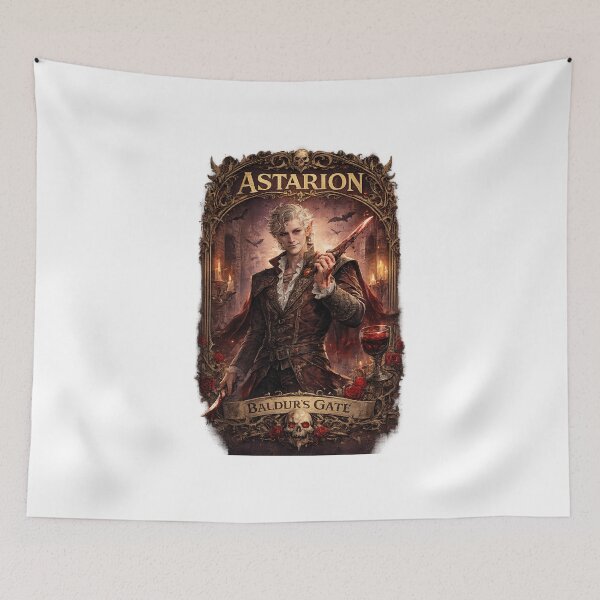 Item preview, Astarion Gothic Fantasy Art | Baldur's Gate Vampire Illustration designed and sold by Créat 213.
