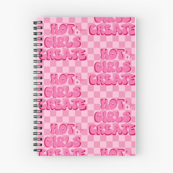 Item preview, Hot Girls Create (Pink Checkered) designed and sold by gennyevans.