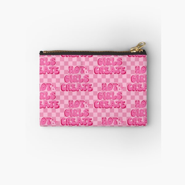 Item preview, Hot Girls Create (Pink Checkered) designed and sold by gennyevans.
