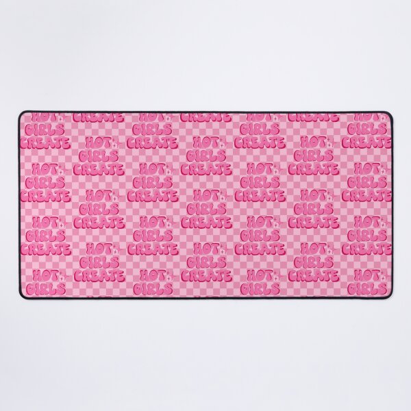 Item preview, Hot Girls Create (Pink Checkered) designed and sold by gennyevans.