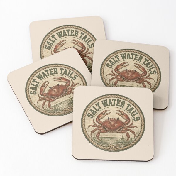 Item preview, Vintage Nautical Crab Engraving Emblem designed and sold by VINTAGE BY LAMBERTINY .