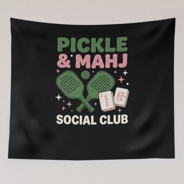 Item preview, Pickle & Mahj Social Club Pickleball Mahjong Player designed and sold by SofenArt.