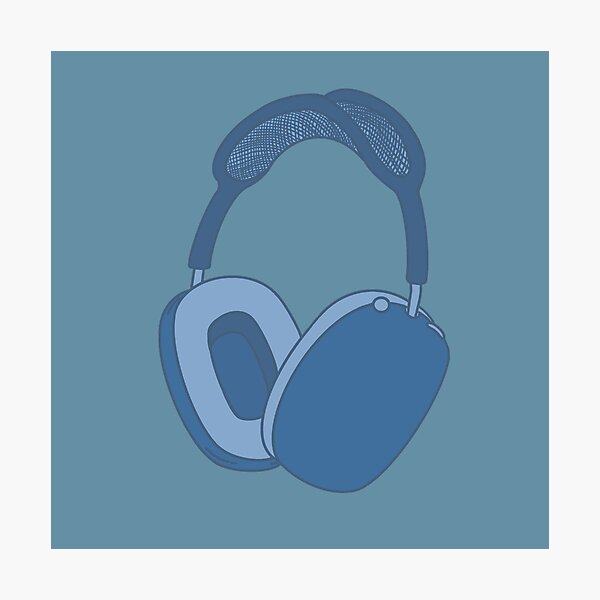 Item preview, Ocean Blue AirPods Max Headphones designed and sold by ElysiumStudios.