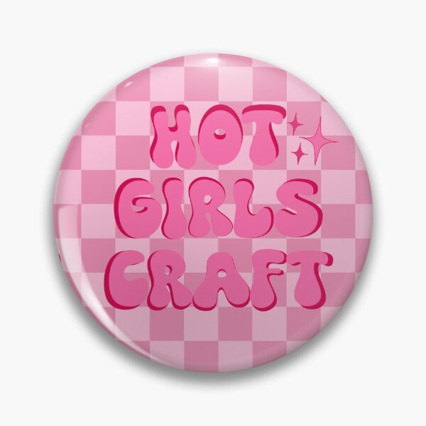 Artikelvorschau, Hot Girls Craft (Rosa kariert) entworfen und verkauft von gennyevans.