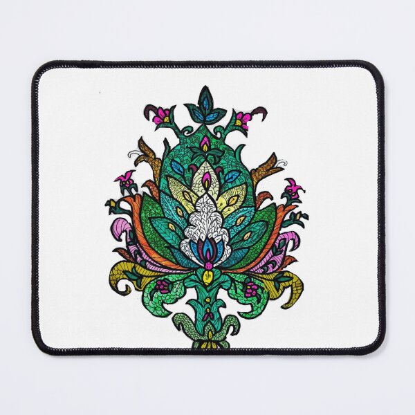 Item preview, Royal Lotus - Ornate Folk Bloom Mandala designed and sold by Selena.m.studio.
