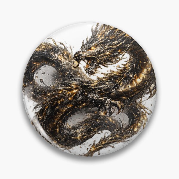 Item preview, Mercury Dragon | Obsidian Gold Liquid Metal Art  Main Tag: designed and sold by rigelcreation.