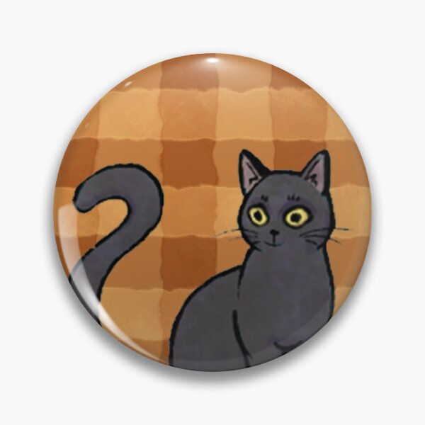 Item preview, Surprised Black Cat (orange) designed and sold by raZNOTova | TONZ.