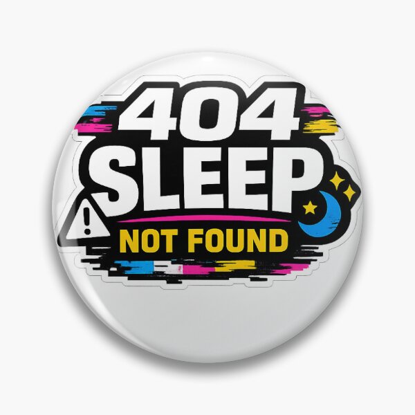 Item preview, 404 Sleep Not Found Street Logo Sticker for Laptop and Tech Lovers designed and sold by ArtPrintPov.