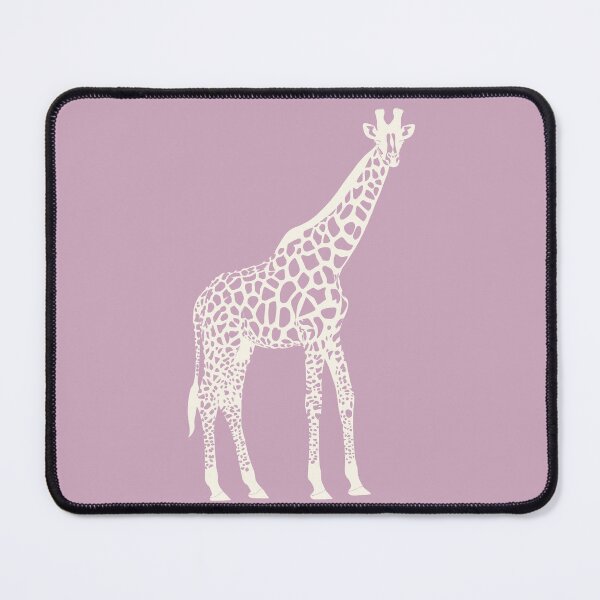 Item preview, Cream Monochrome Giraffe on Dusty Pink Scandinavian Style Animal Illustration designed and sold by Nasdigitalart.