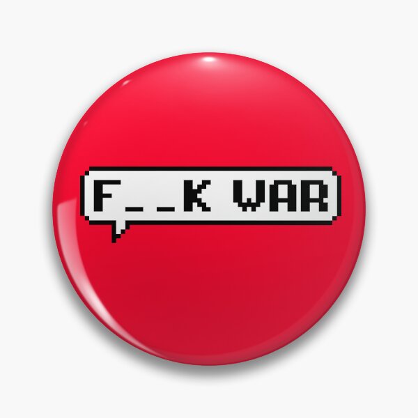 Item preview, F__K War Pixel Speech Bubble – Bold Anti War Statement Design designed and sold by PixelPuncheur.