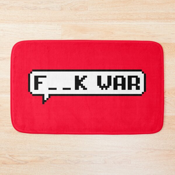 Item preview, F__K War Pixel Speech Bubble – Bold Anti War Statement Design designed and sold by PixelPuncheur.