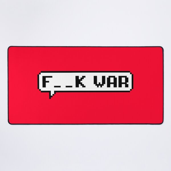 Item preview, F__K War Pixel Speech Bubble – Bold Anti War Statement Design designed and sold by PixelPuncheur.