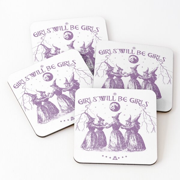 Item preview, Girls Will Be Girls - Feminist Witch designed and sold by delllsdesigns.