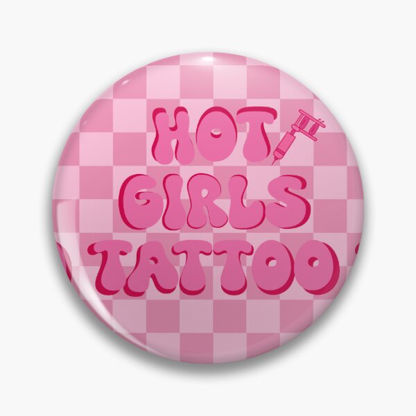 Item preview, Hot Girls Tattoo (Pink Checkered) designed and sold by gennyevans.
