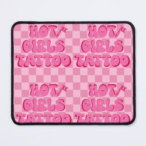 Item preview, Hot Girls Tattoo (Pink Checkered) designed and sold by gennyevans.
