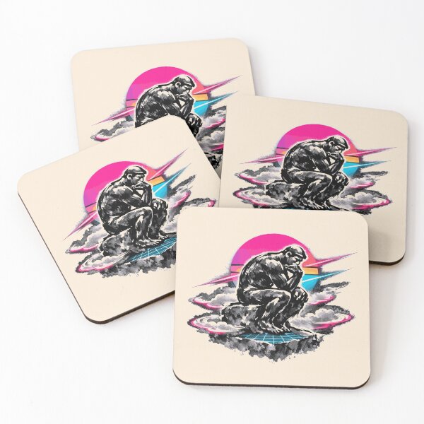 Item preview, Neon Retro Synthwave Contemplation designed and sold by KungPowUnicorn.