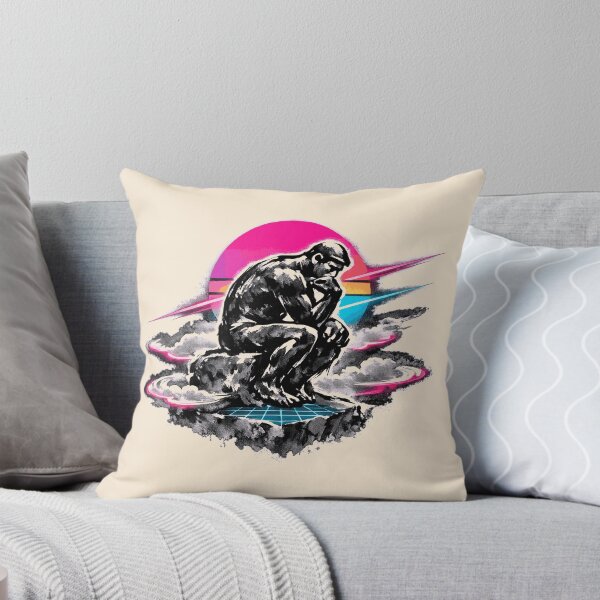 Item preview, Neon Retro Synthwave Contemplation designed and sold by KungPowUnicorn.