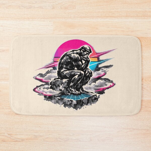 Item preview, Neon Retro Synthwave Contemplation designed and sold by KungPowUnicorn.
