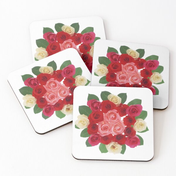 Item preview, Circular Bouquet of Vibrant Multicolored Roses designed and sold by interdesigner.