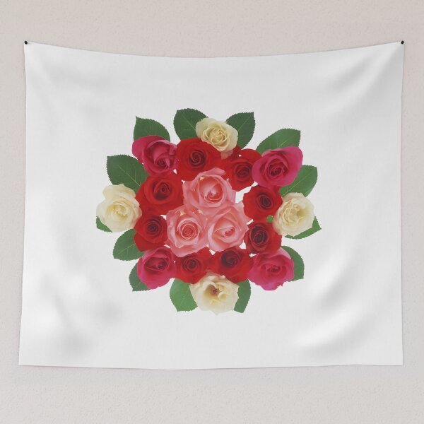 Item preview, Circular Bouquet of Vibrant Multicolored Roses designed and sold by interdesigner.