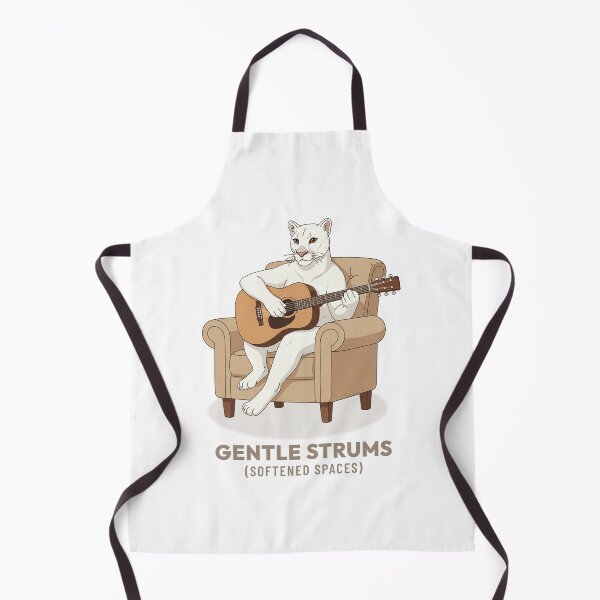 Item preview, White Puma Playing Guitar Vintage Aesthetic designed and sold by COZY VINTAGE animal.