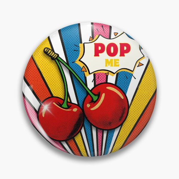 Item preview, Pop Me Cherry – Retro Pop Art Cherry Design designed and sold by Palette & Hue.