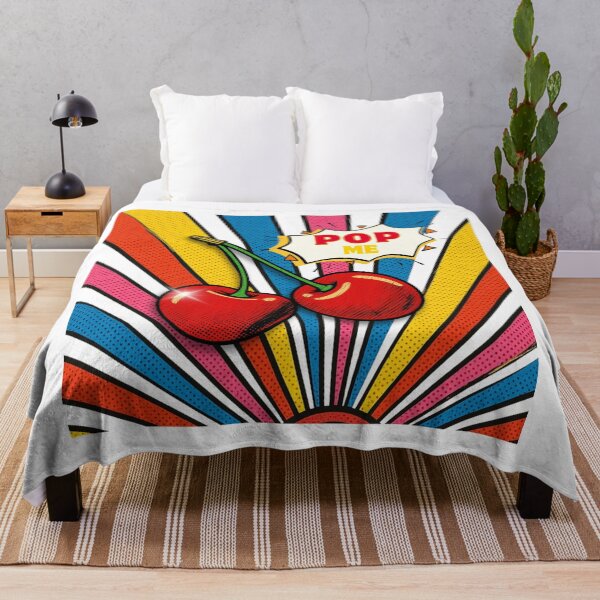 Item preview, Pop Me Cherry – Retro Pop Art Cherry Design designed and sold by Palette & Hue.