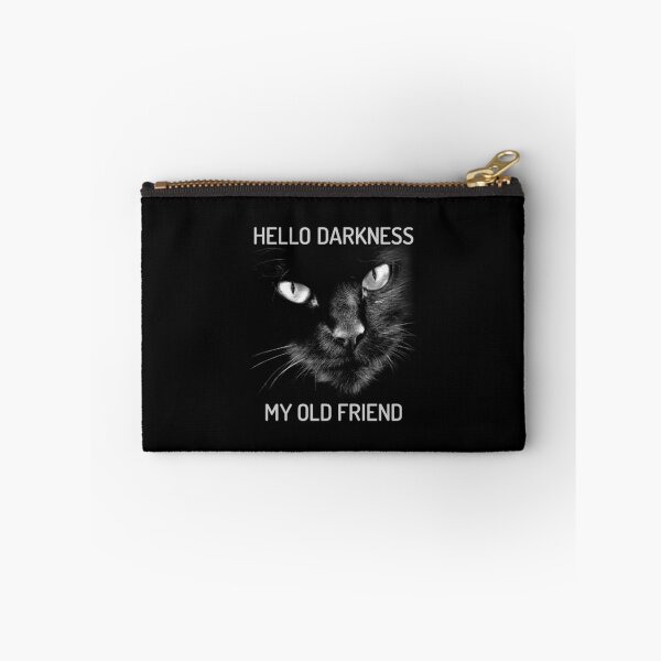Item preview, Hello Darkness My Old Friend Cat - V2 Short Whiskers designed and sold by GritFX.