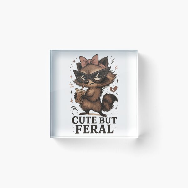 Item preview, Cute but feral raccoon with sass  designed and sold by TimesTwoAngela.