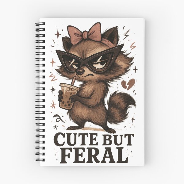 Item preview, Cute but feral raccoon with sass  designed and sold by TimesTwoAngela.