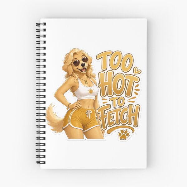 Item preview, Too Hot To Fetch Golden Retriever Girl designed and sold by Furrenzy.