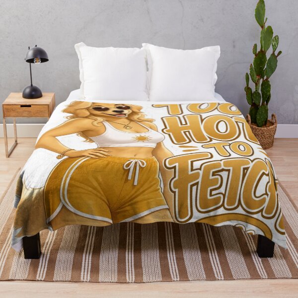 Item preview, Too Hot To Fetch Golden Retriever Girl designed and sold by Furrenzy.
