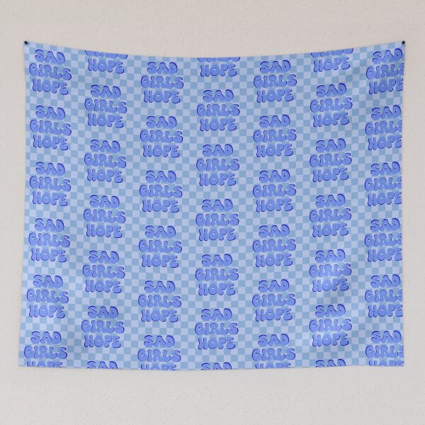 Item preview, Sad Girls Hope (Blue Checkered) designed and sold by gennyevans.