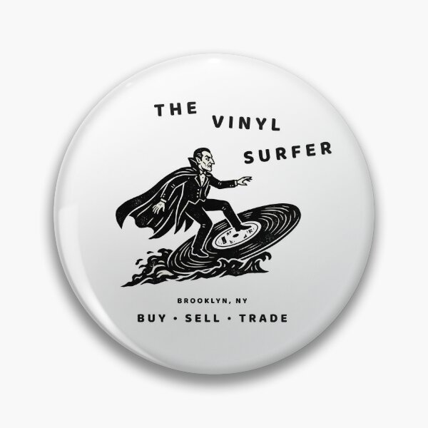 Item preview, The Vinyl Surfer – Vintage Record Store T-Shirt designed and sold by Klevertee.