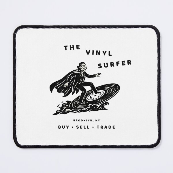 Item preview, The Vinyl Surfer – Vintage Record Store T-Shirt designed and sold by Klevertee.