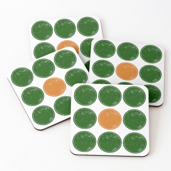 Item preview, Retro Orange Green Grunge Dots designed and sold by 0606PM.