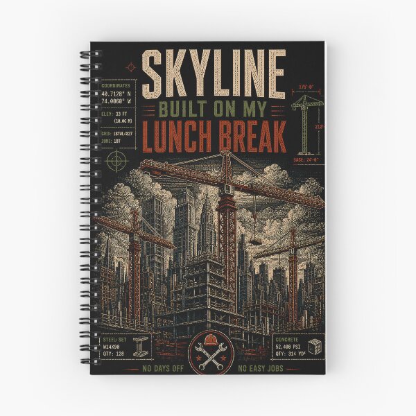 Item preview, Cinematic Skyline Graphic - Skyline Built on My Lunch Break designed and sold by RoyalOrderGallery.