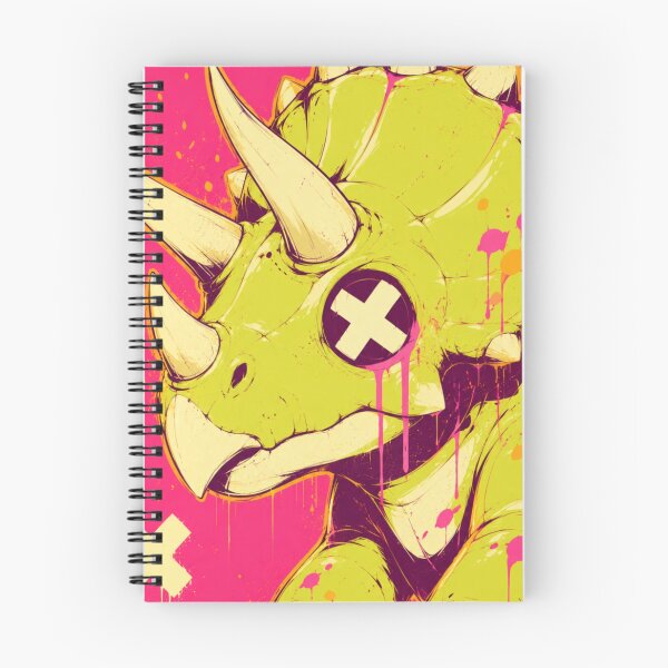 Item preview, Neon Triceratops Graffiti Dinosaur Art designed and sold by VoxelEstudi0nic.